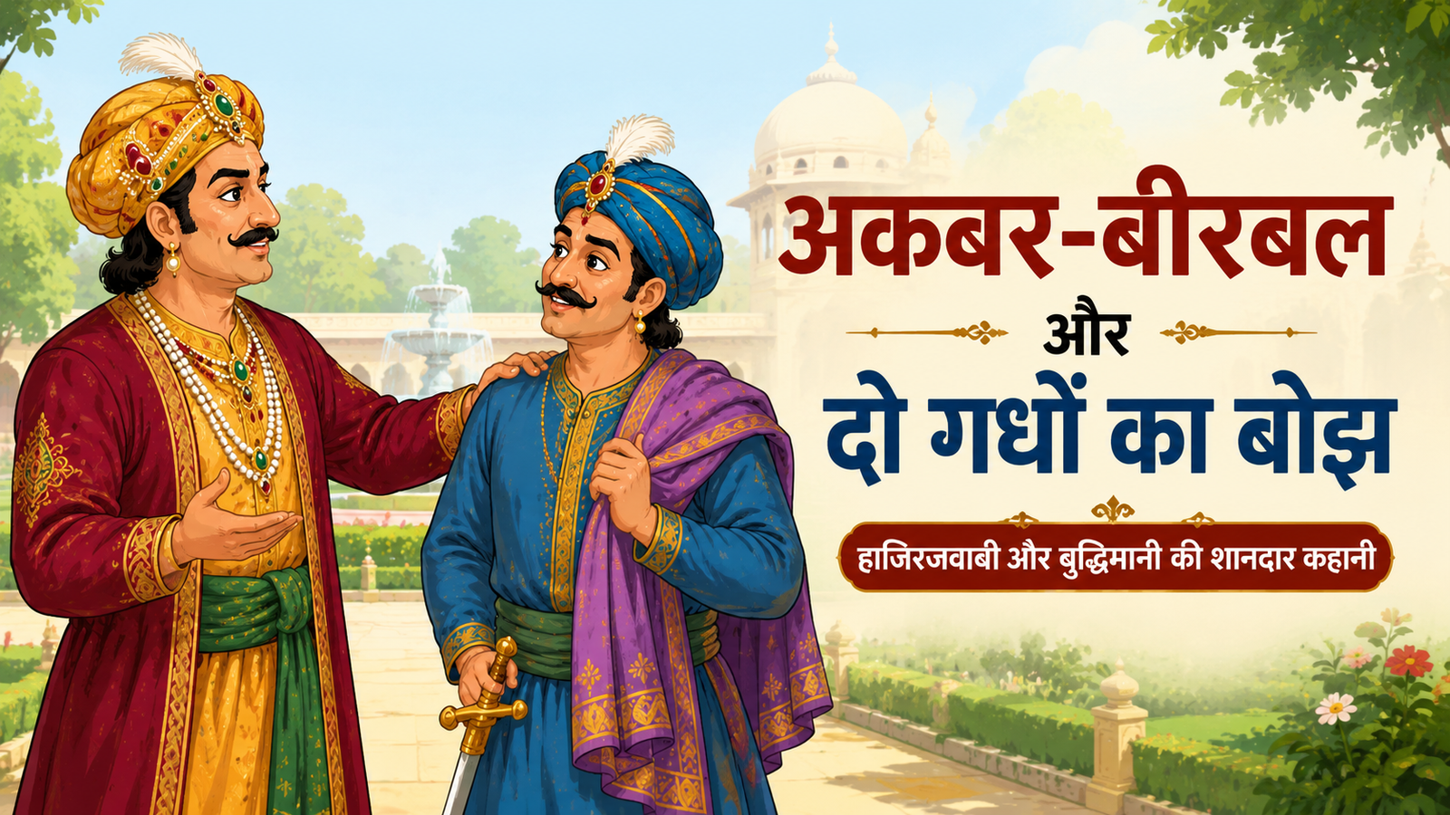 अकबर और बीरबल और दो गधों का बोझ
